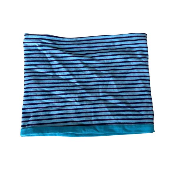 Blue Stripe Reversible Head Wrap or Neck Warmer - Picture 1 of 3